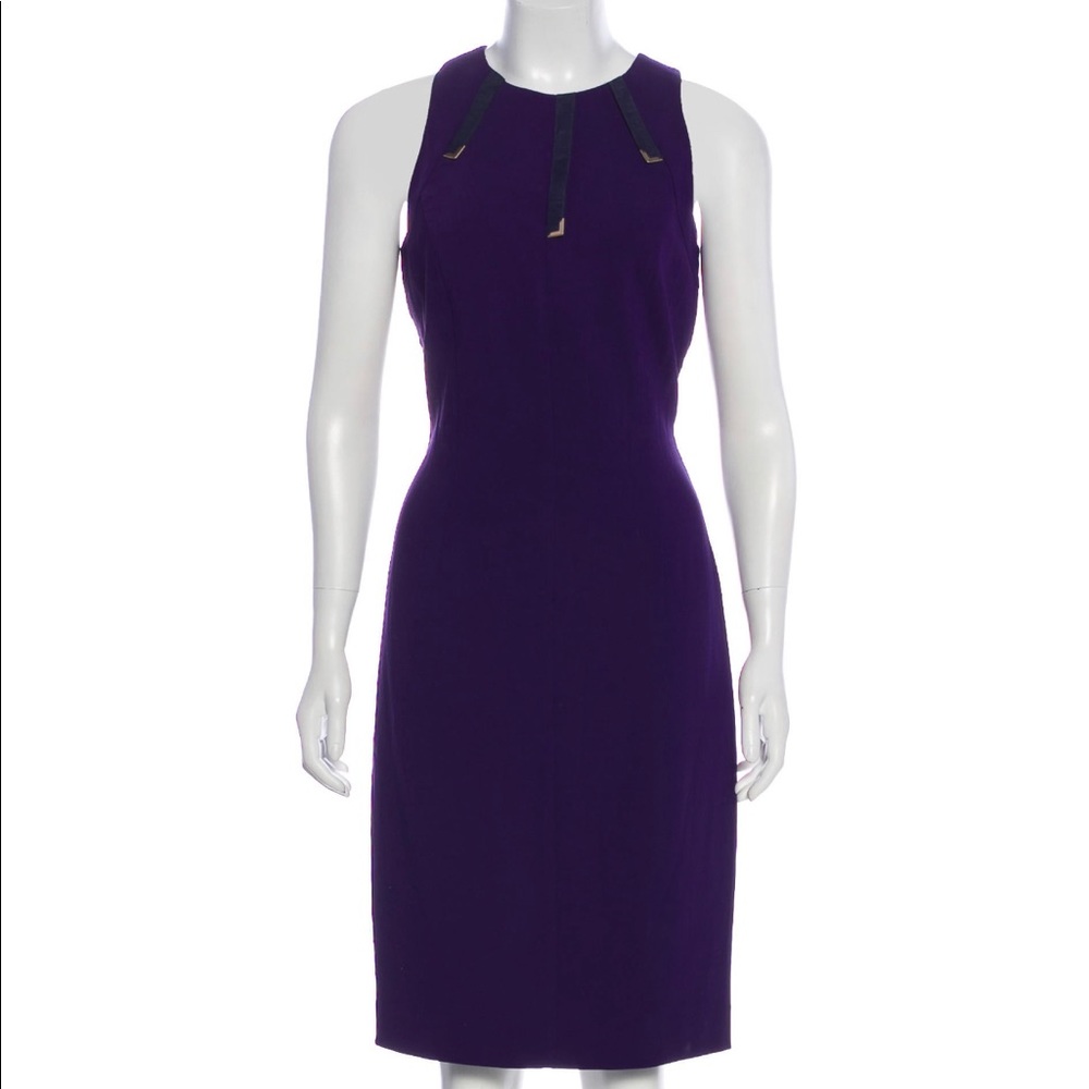 Versace Sleeveless Purple/Blue Dress IT 42 NWT - Picture 2 of 9